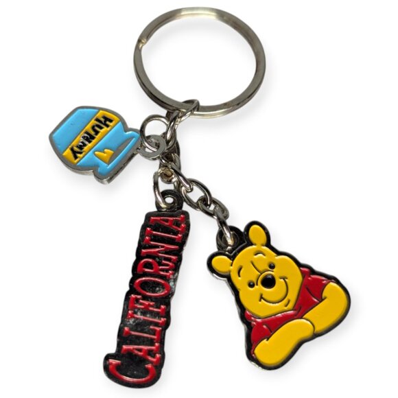 Disney Winnie the Pooh & California Key Ring - Picture 1 of 6